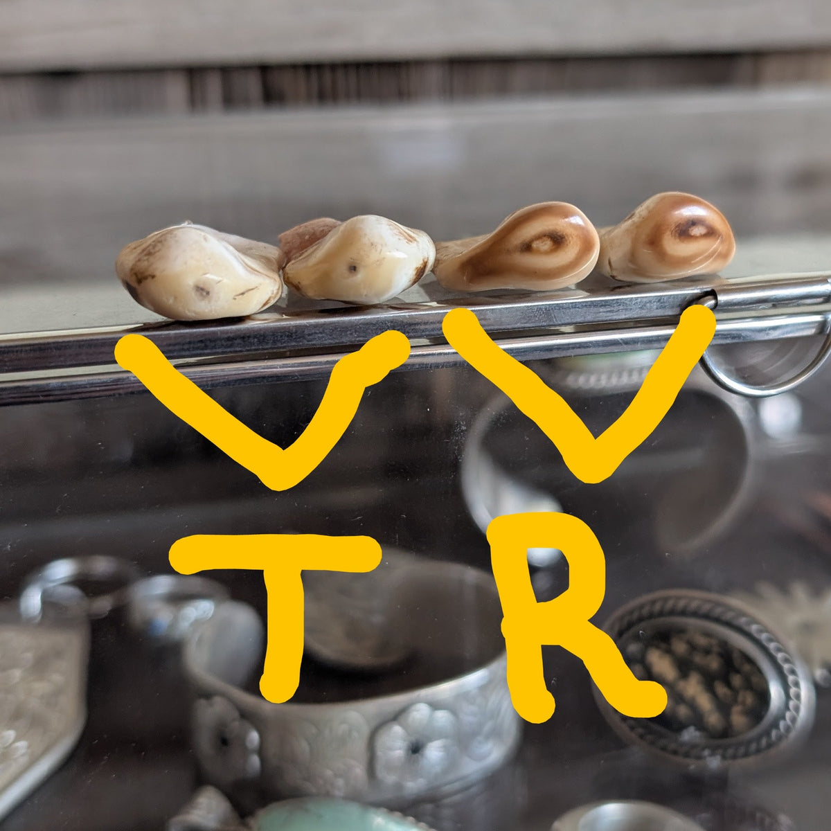 Custom ivory earrings for T+R