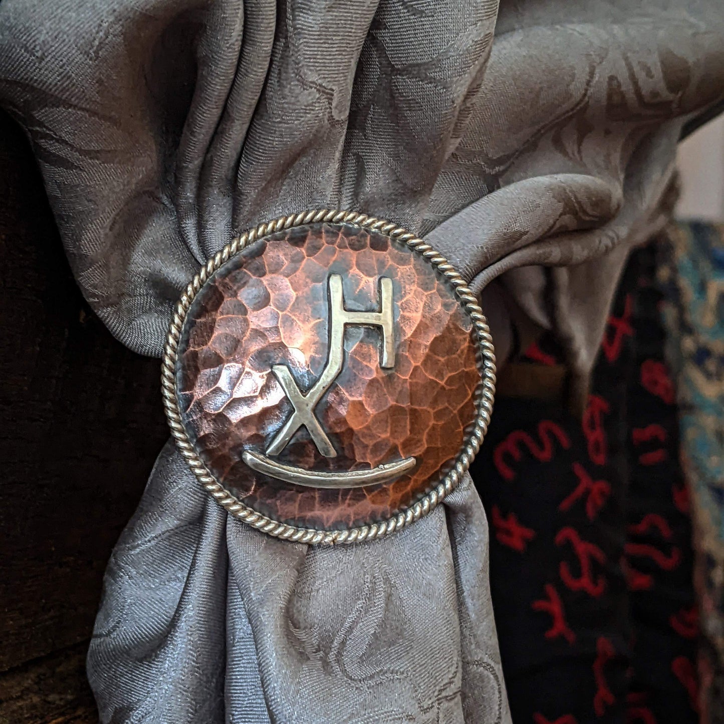 Custom Copper Scarf Slide