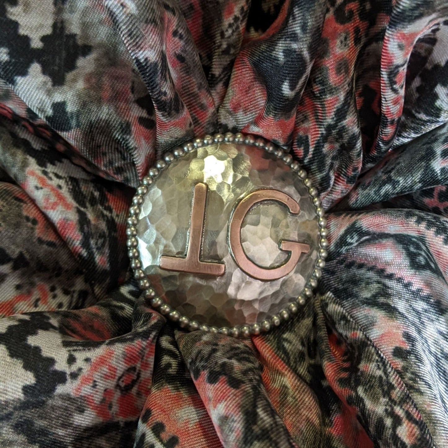 Custom Scarf Slide - June Turnaround - Seven J Silver - silversmith western colorado ranch jewelry cowboy cowgirl branding brand cattle