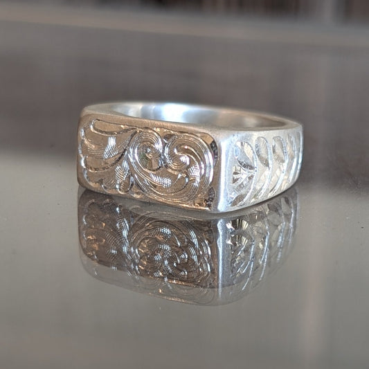 Engraved Signet Ring